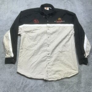 Dale Earnhardt Jr #8 Shirt Mens XL Black Tan Budweiser Long Sleeve Nascar Racing